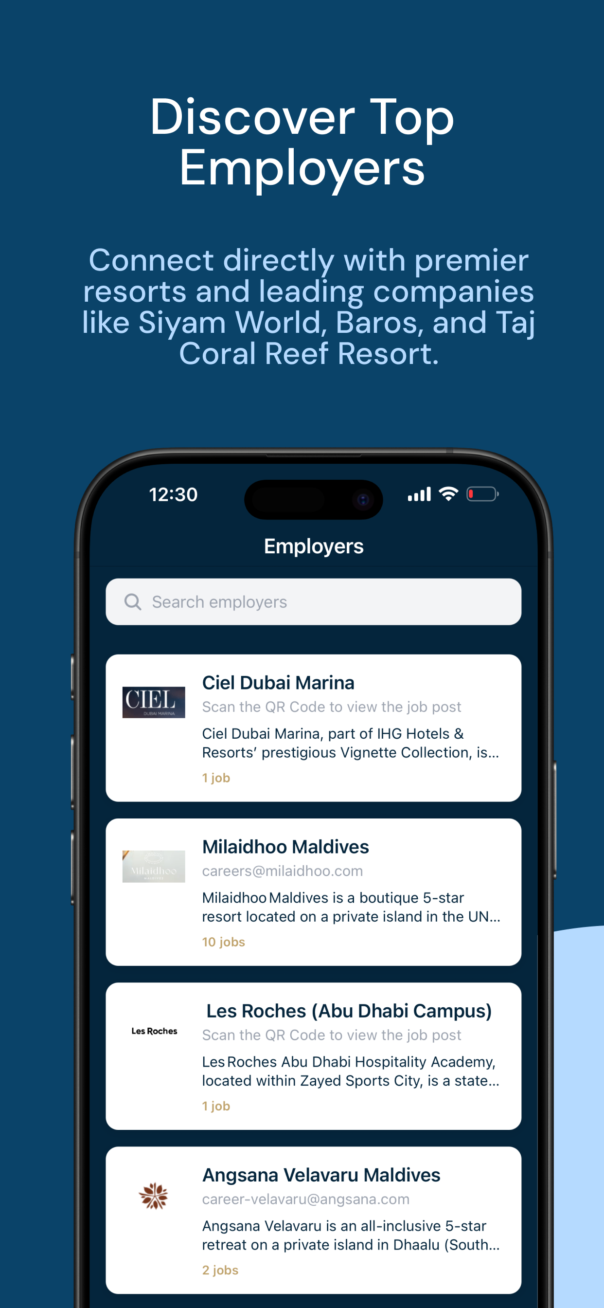 Seek Maldives app screenshot